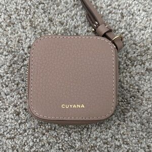 Cuyana Brown Mini Leather iPods case